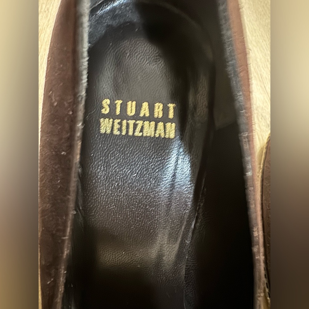 Stuart Weitzman chocolate Brown Suede Heels - Picture 2 of 14